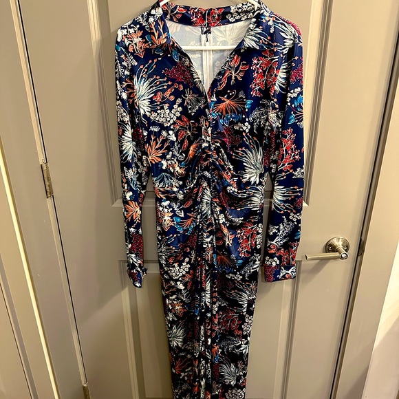 Women’s Medium Pink Lily Pantsuit - Picture 1 of 2